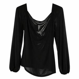 INC International Concepts Black Sheer Drape Top – Women’s XL